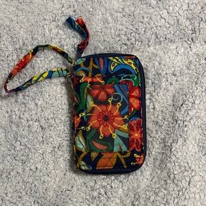 Colorful Floral Wristlet